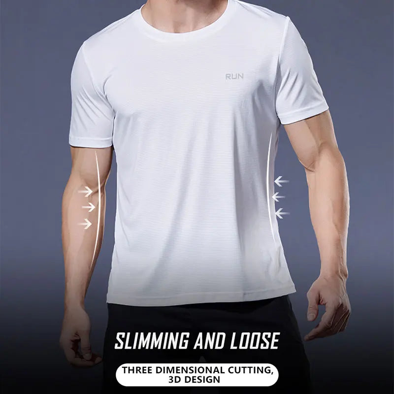 Men's Running T-Shirts, Quick Dry Sport T-Shirts, Fitness Gym Running Shirts, Soccer Shirts Men's Jersey Sportswear Gym Clothing