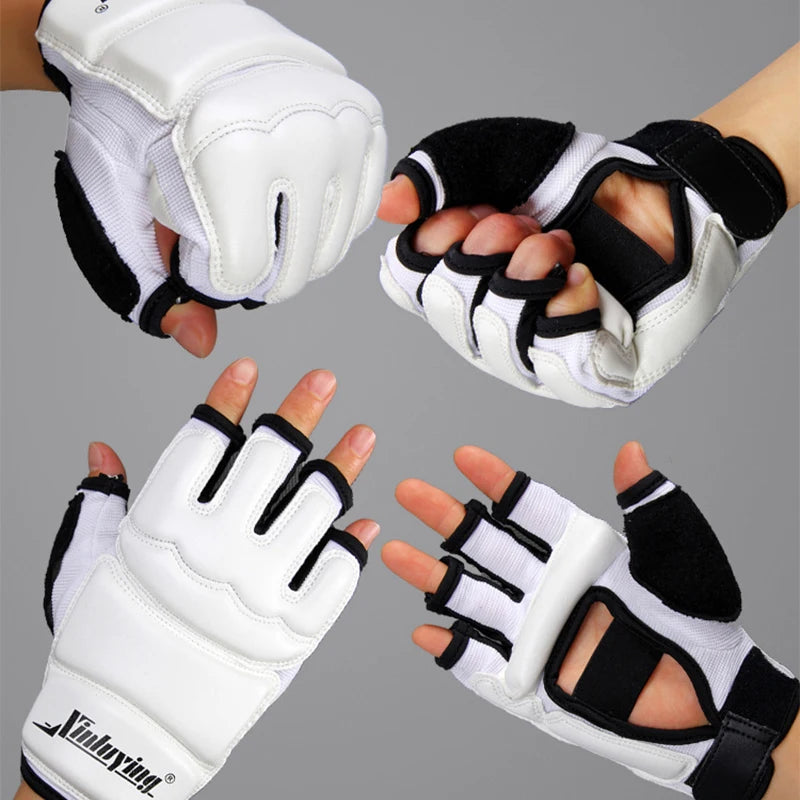 Boxing Gloves Half Fingers Adults Boxing Fighting Kids Sandbag Training MMA Sanda Karate Muay Thai Fitness Taekwondo Protector