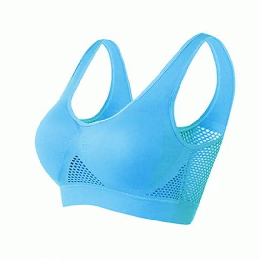 S-4XL Women Yoga Sport Bra Breathable Fitness Running Active Vest Padded Crop Tops Underwear gym Yoga top bras