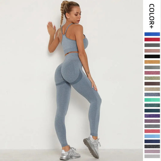 Solid Color seamless gym Yoga Set Legging +sport bra+short+long sleeves Tracksuit  Women Gym Suit Comprehensive Training Jogging