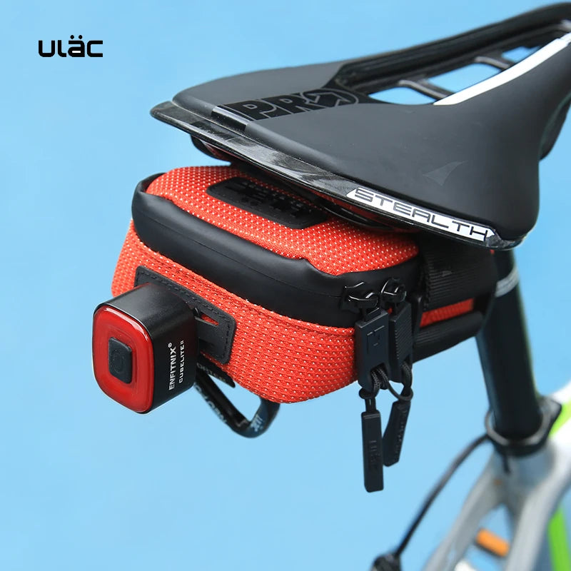 ULAC Mini Portable Bicycle Saddle Bag 0.5L Waterproof Tail Bag MTB Road Bike Quick Release Buckle Rear Bag Cycling Seat Pack